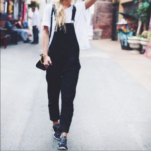 Madewell Black Denim Overalls